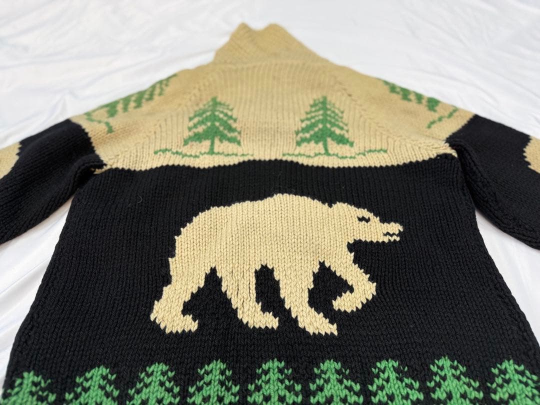 カウチンセーター　ビンテージ　古着　サイズL相当