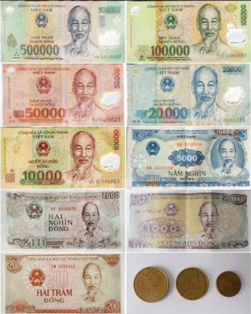 ベトナム　旧紙幣　500000ドン　旧貨幣