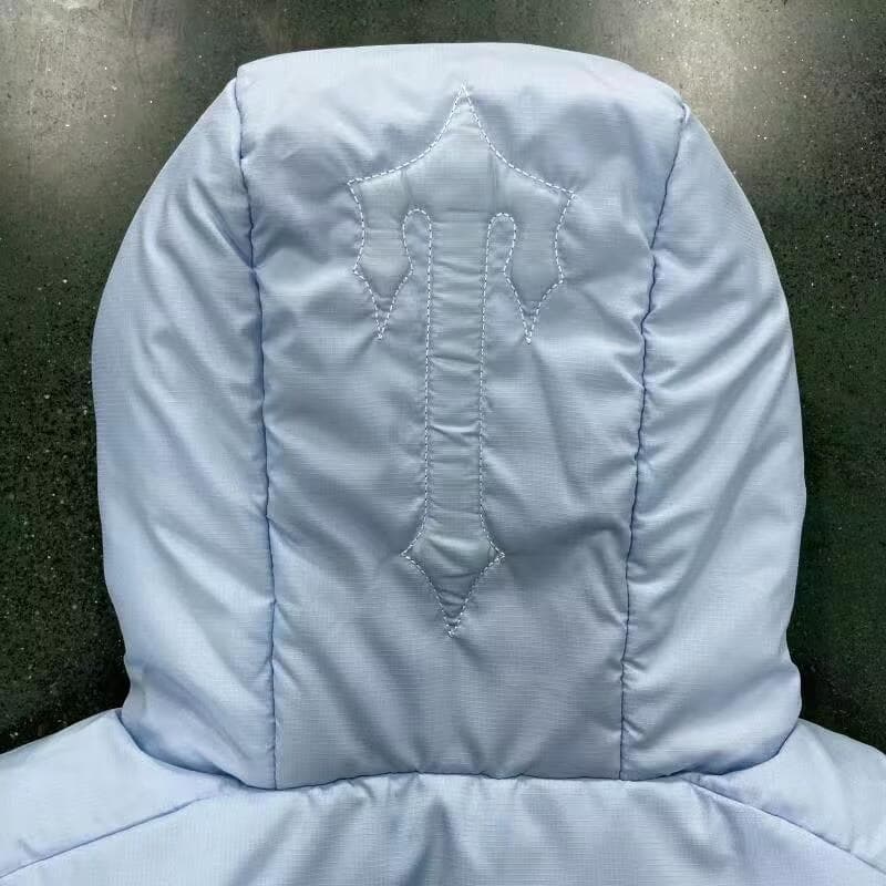 TRAPSTAR フード付きダウンジャケットライトブルー