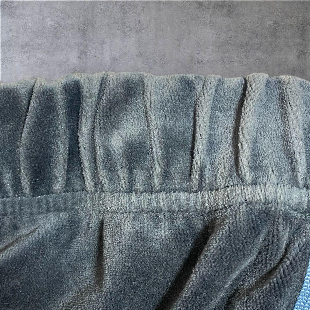 希少‼️adidas ベロアジャージ セットアップ 国旗タグ 上下 L