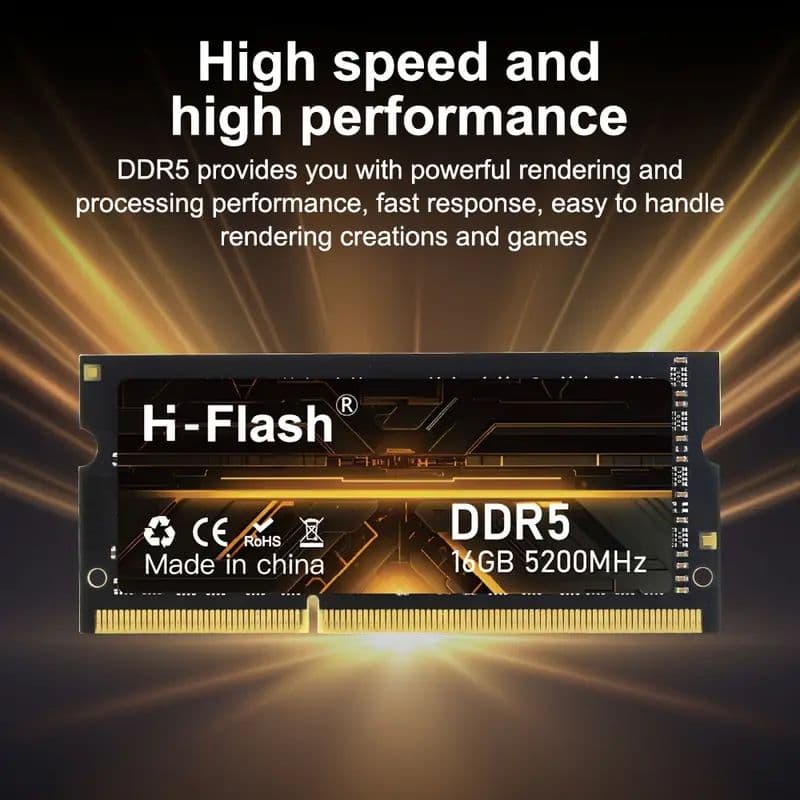 DDR5 16GB 5200MHz SO-DIMM メモリ【２枚入り】