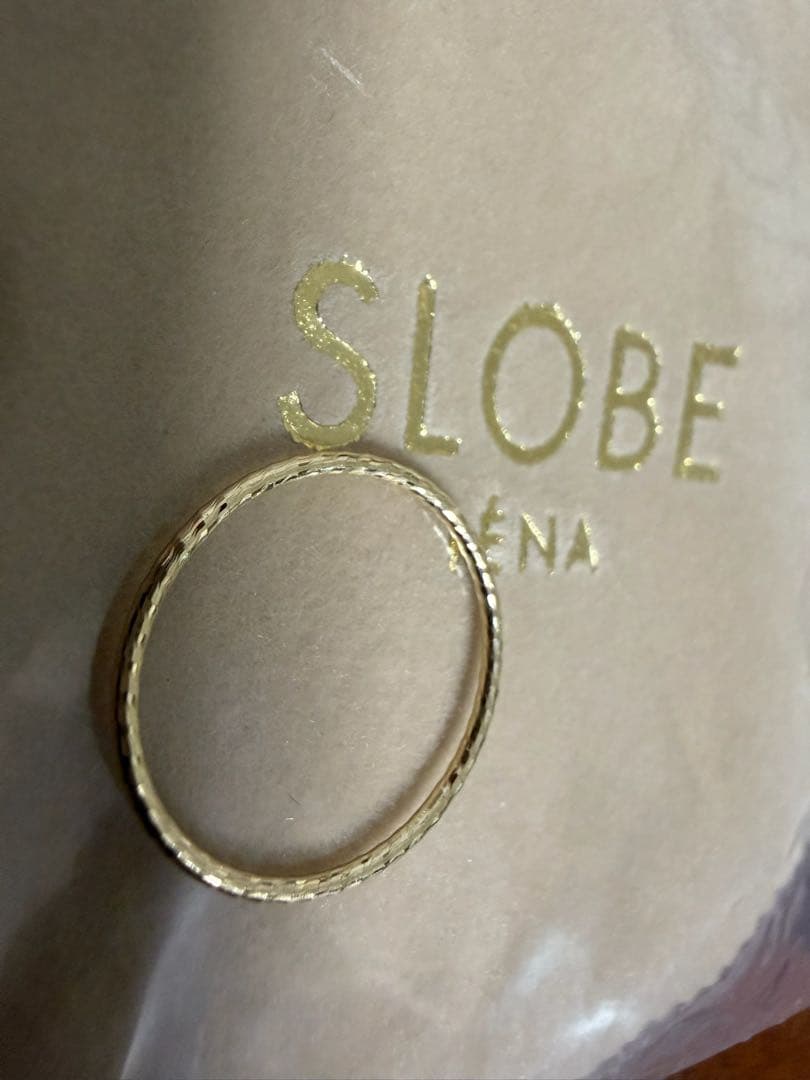 SLOBE カットワイヤーリング　9号　K10