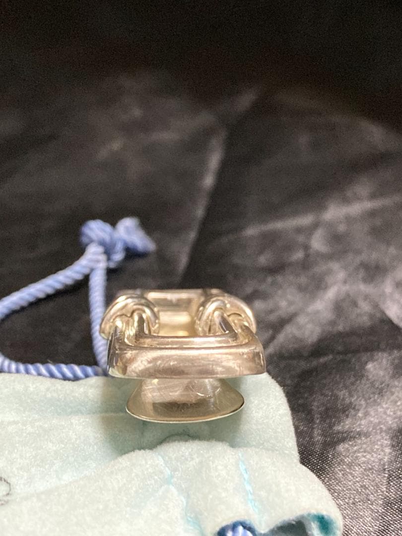 美品 ティファニー マネークリップ ダブル シグネチャー SV925 1992