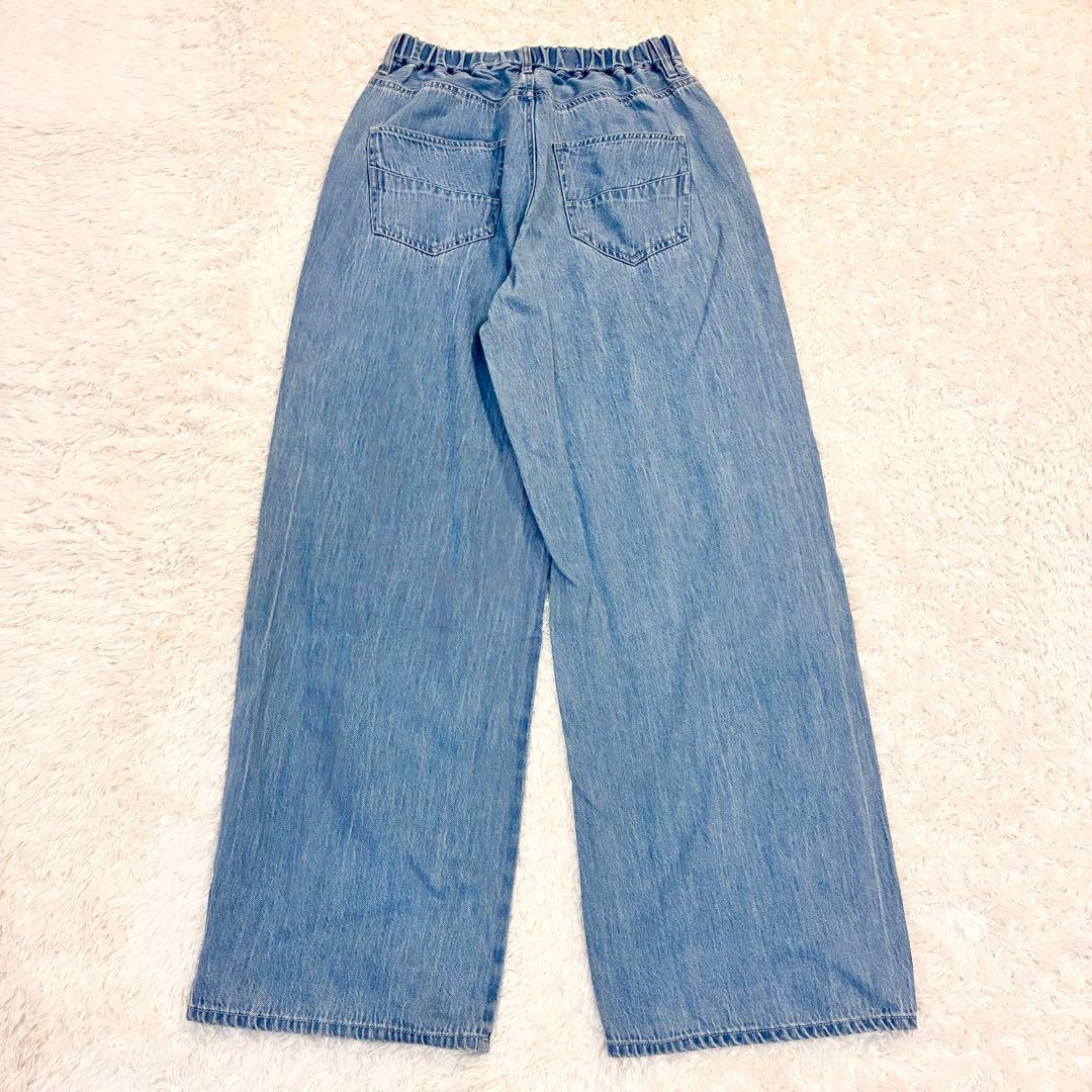 24SS ビアズリー ラップ風デニム Fサイズ FRIPIER ブルー