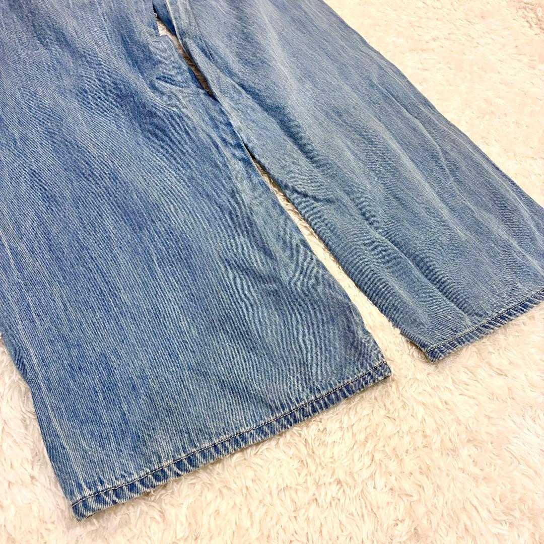 24SS ビアズリー ラップ風デニム Fサイズ FRIPIER ブルー