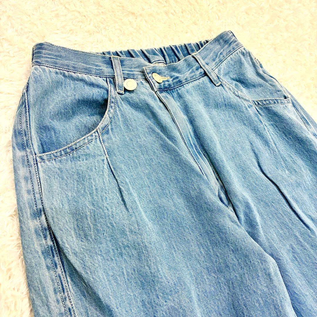 24SS ビアズリー ラップ風デニム Fサイズ FRIPIER ブルー