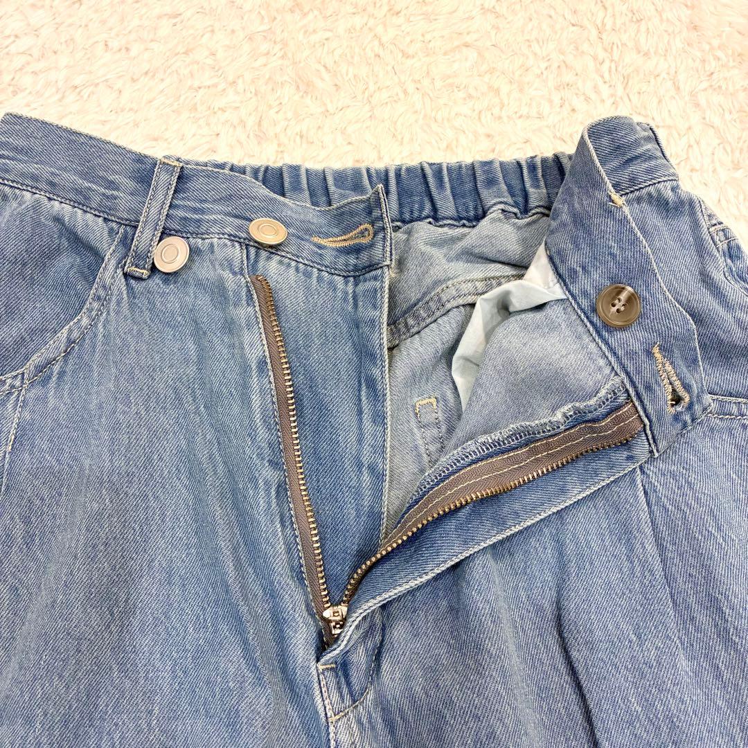 24SS ビアズリー ラップ風デニム Fサイズ FRIPIER ブルー