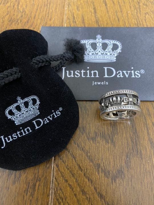 ジャスティンデイビス 証明書付き リング 指輪 13号 シルバー アクセサリー