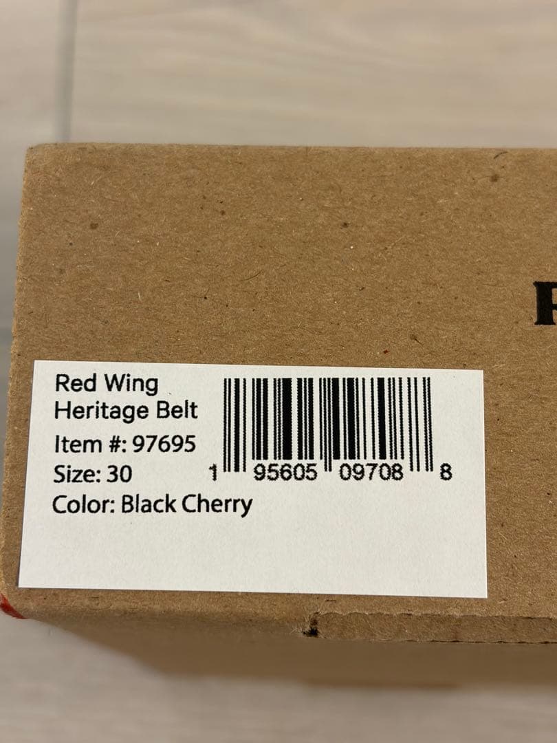 REDWING レッドウイング ヘリテージ レザーベルトBlack Cherry