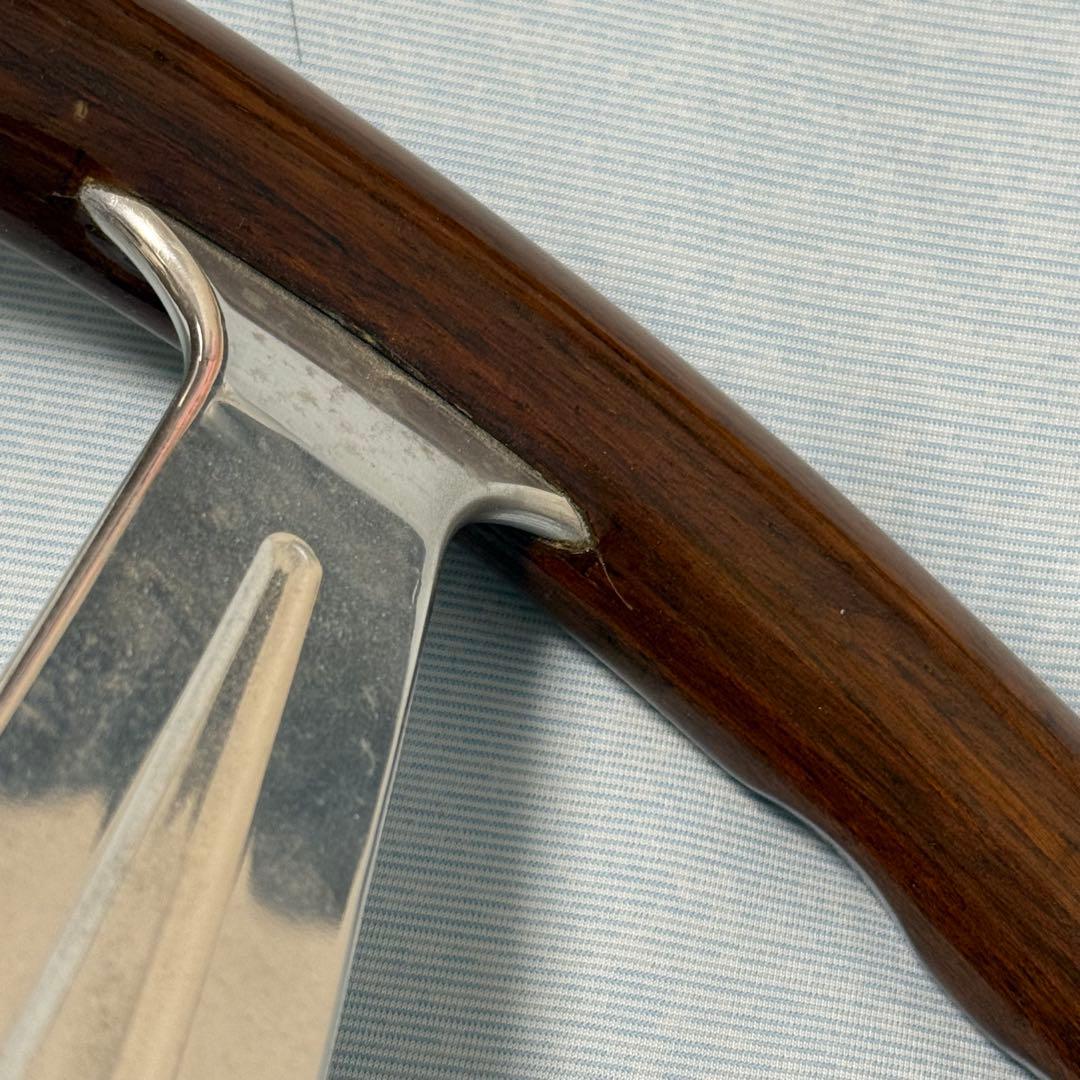 値下げ！MOMO ウッド　ステアリング 3本スポーク　当時物