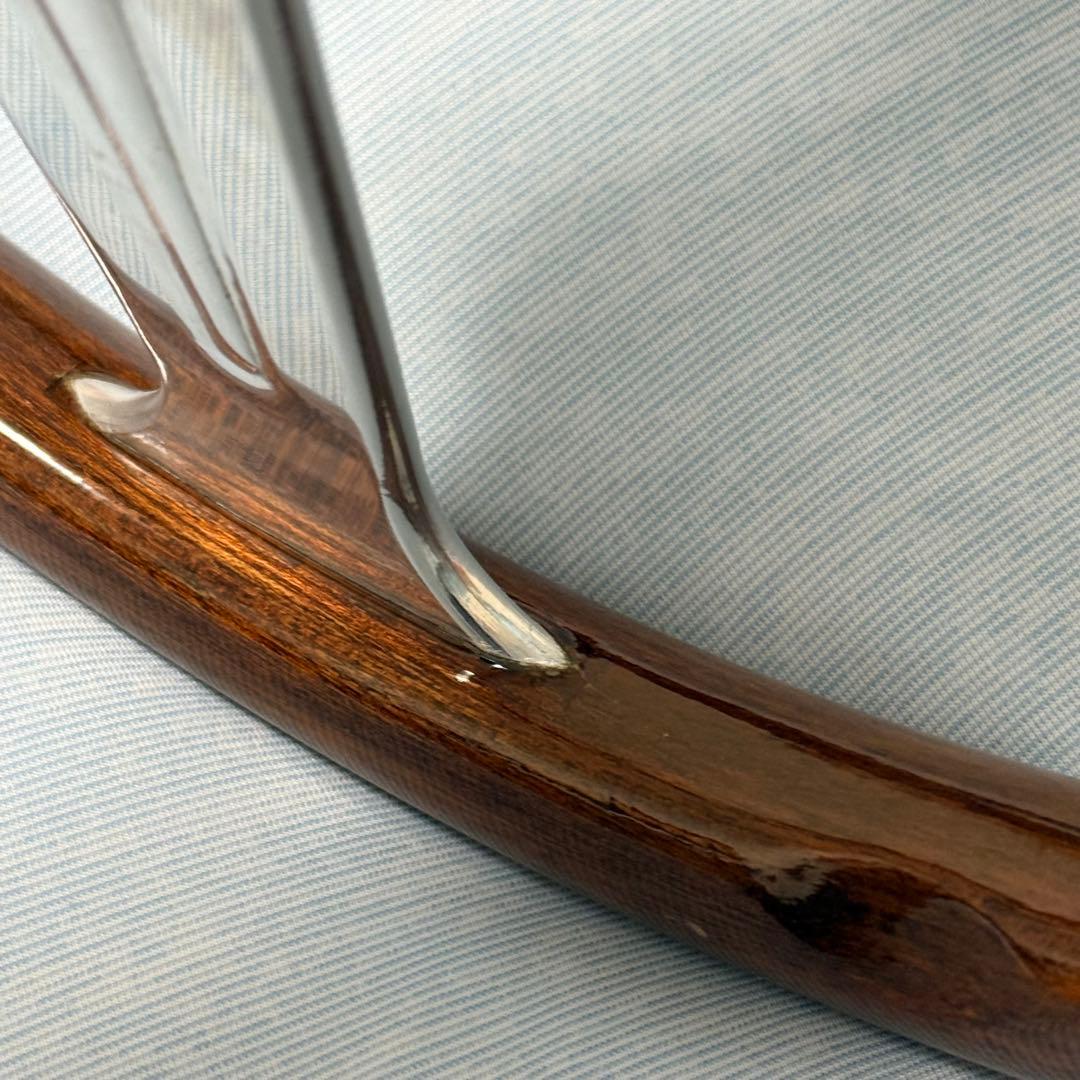 値下げ！MOMO ウッド　ステアリング 3本スポーク　当時物