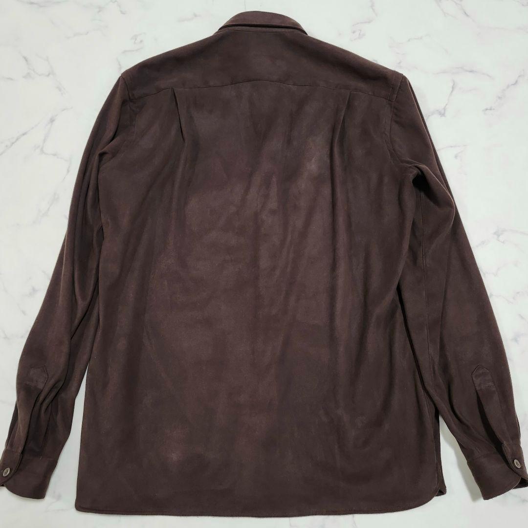 エッリコフォルミコラxビームスF　フェイクスエードオーバーシャツ　別注　CPO