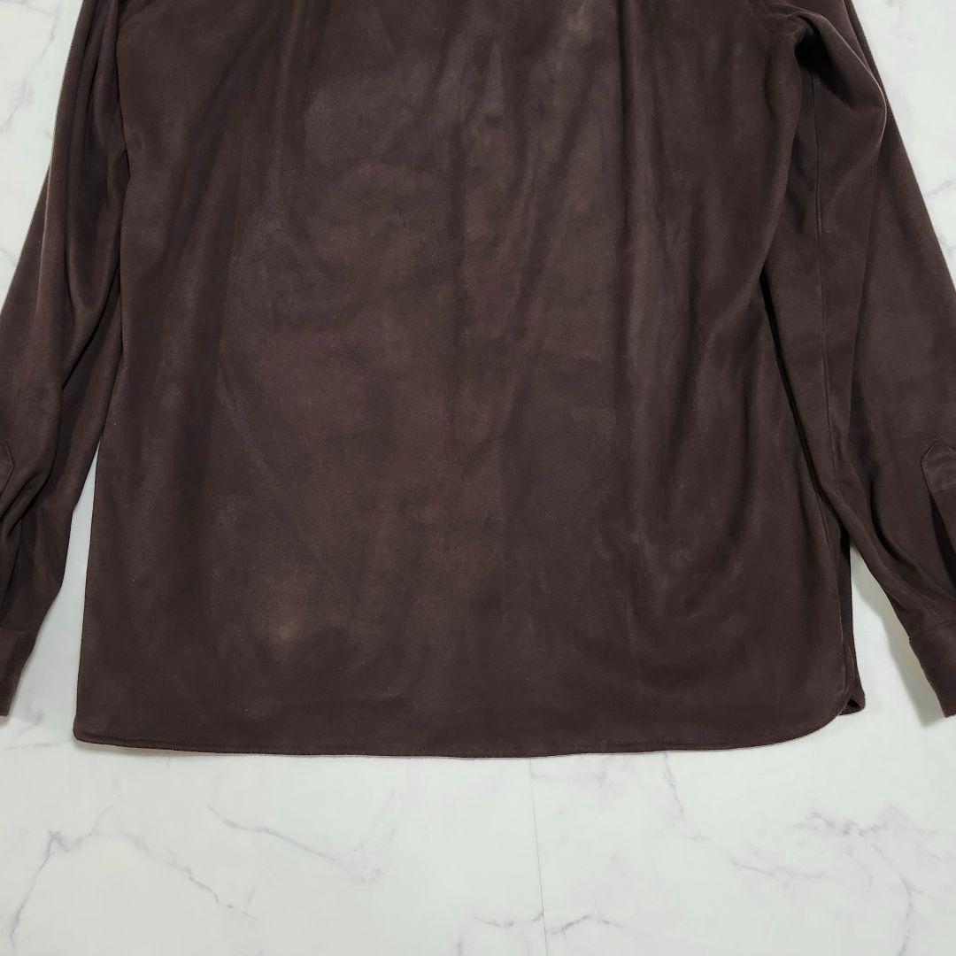 エッリコフォルミコラxビームスF　フェイクスエードオーバーシャツ　別注　CPO