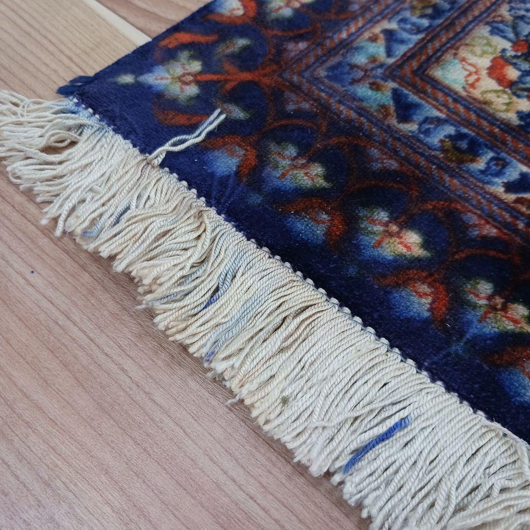 専用 Y3251 高級ペルシャ絨毯 クム産 工房サイン シルク 手織り