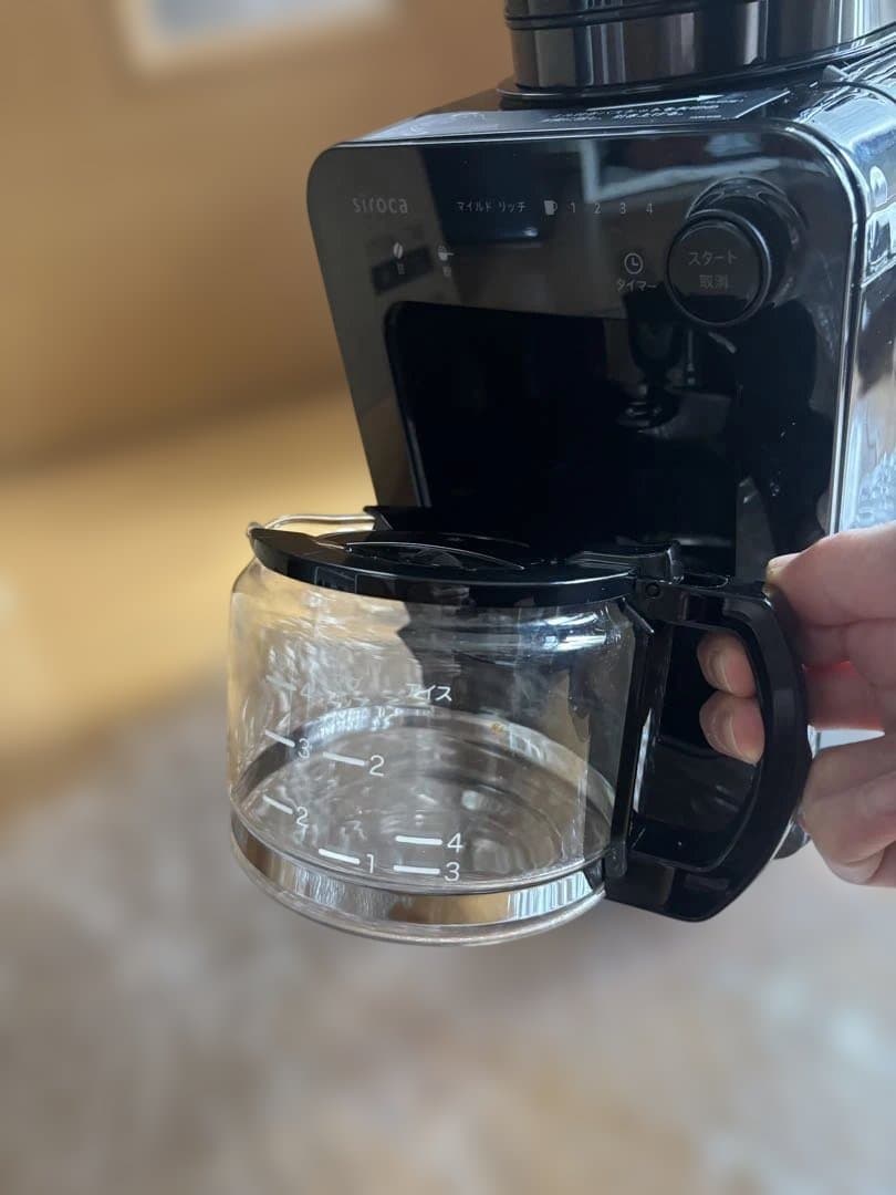 siroca コーヒーメーカー 黒 約4杯分