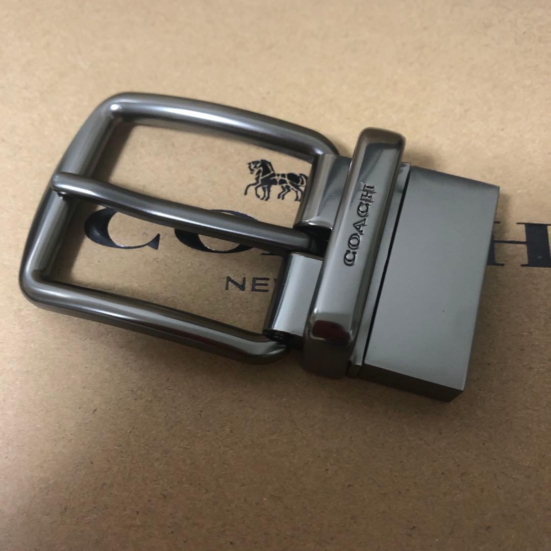 セール COACHコーチ新品正規品リバーシブルレザーベルト 回転バックル2個