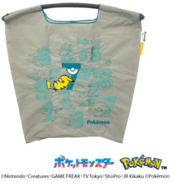 ボールアンドチェーン　ポケモン　ピカチュウ　コラボ　エコバッグ　グレー　M
