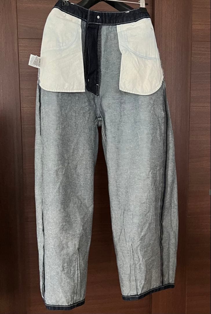 美品　MidiUmi ハイウエスト カーブデニム インディゴ　ワイド　現行販売