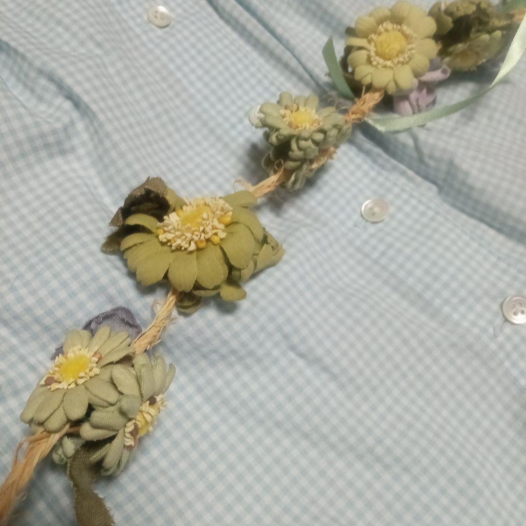 ワンダフルワールド　雛菊とすみれコサージュベルト