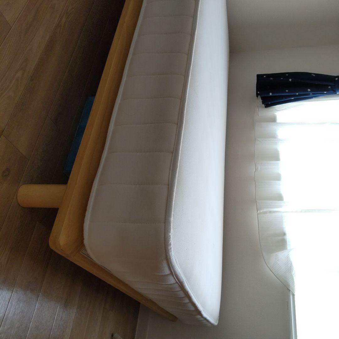 美品 無印良品 セミダブルベッドフレーム とマットレス