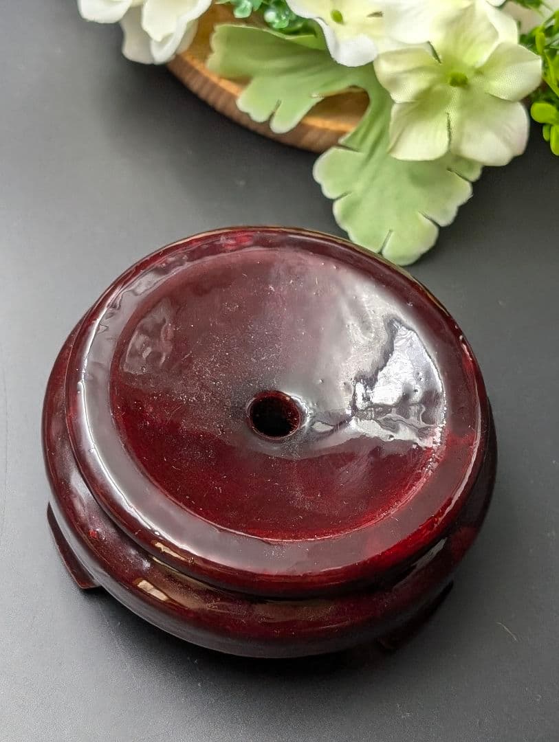 お得　セール重さ約2.3kg　超大き目　笑口アメジスト　台座付き