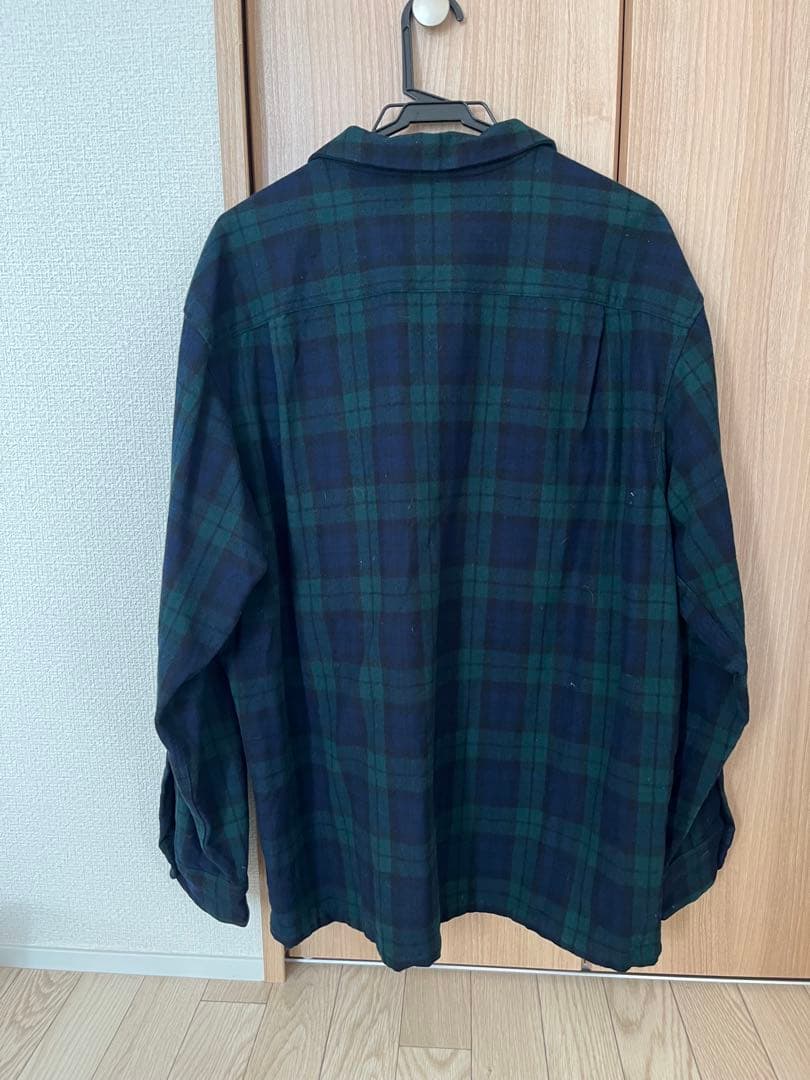 Pendleton ボードシャツ　ネルシャツ　 Lサイズ グリーン/ネイビー