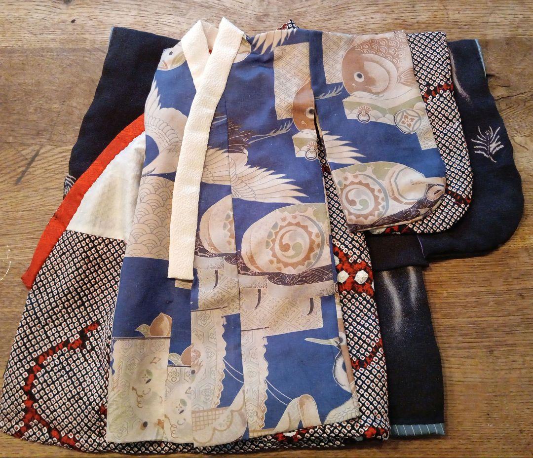 15号の市松人形のお着物の一式8点　ご依頼品