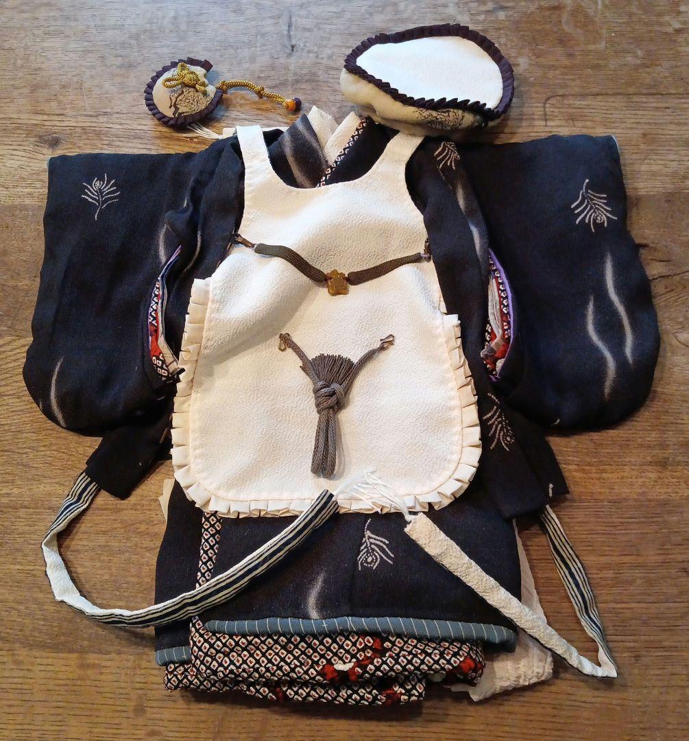 15号の市松人形のお着物の一式8点　ご依頼品