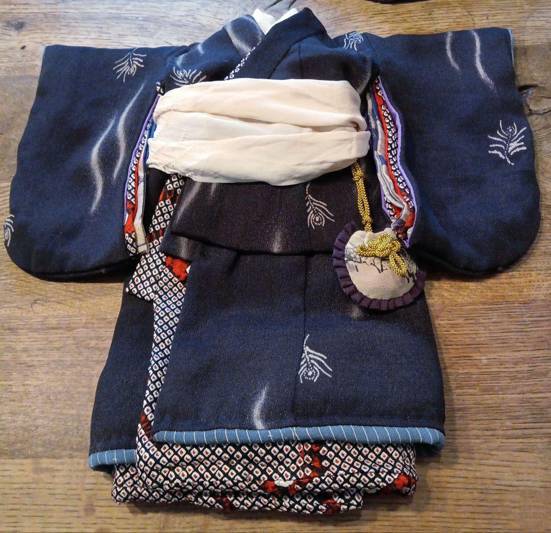 15号の市松人形のお着物の一式8点　ご依頼品