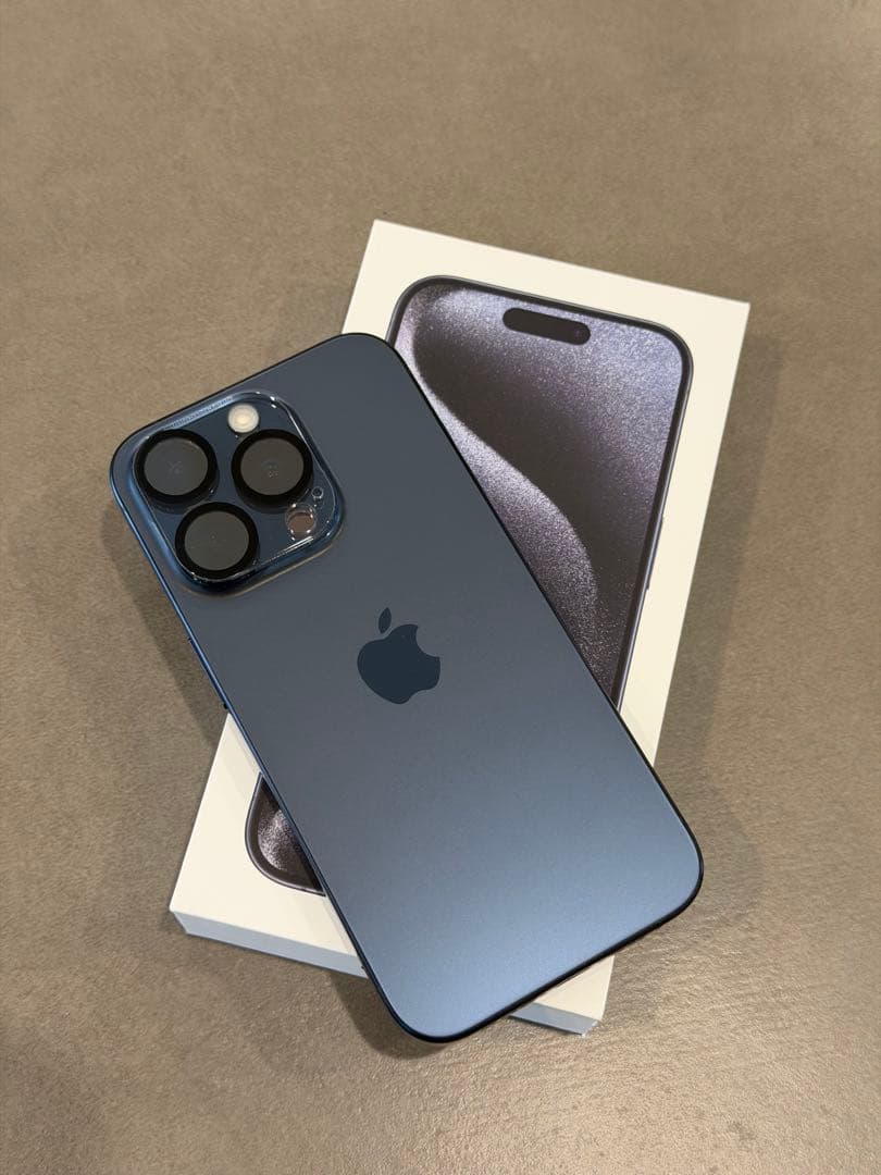 iPhone15Pro 256GB simフリー　ブルーチタニウム