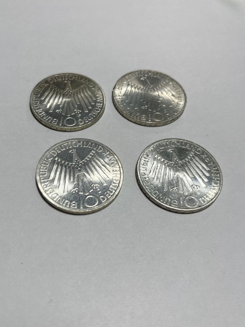 ドイツ 10マルク 硬貨 4枚セット