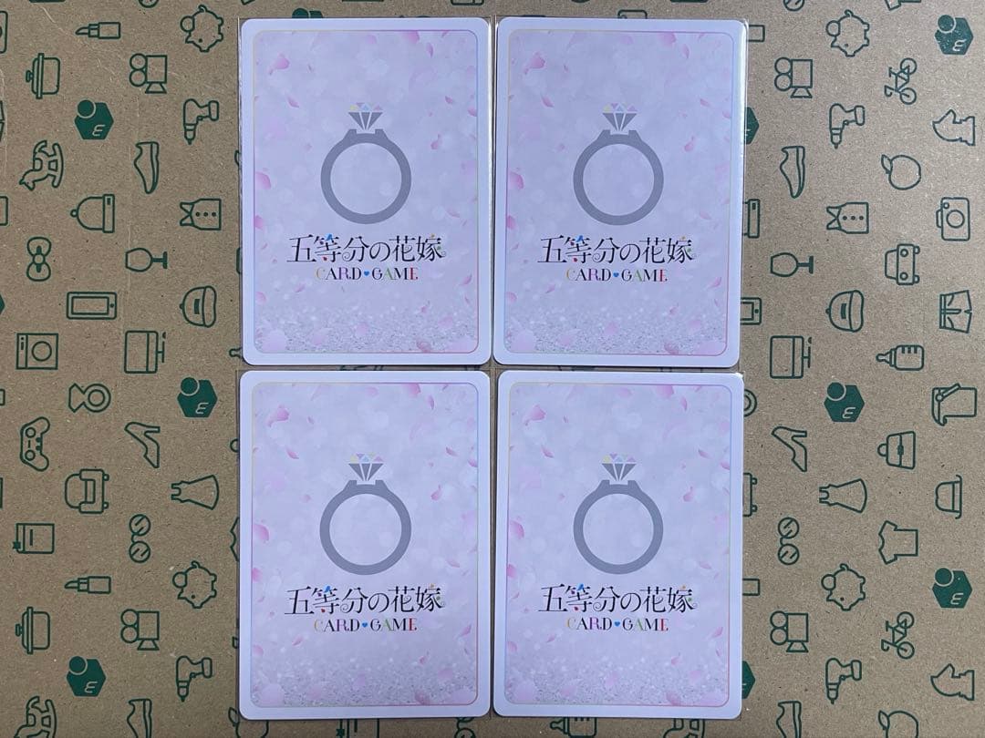 PRSP 初めての家族以外とのアドレス交換×4 五等分の花嫁カードゲーム