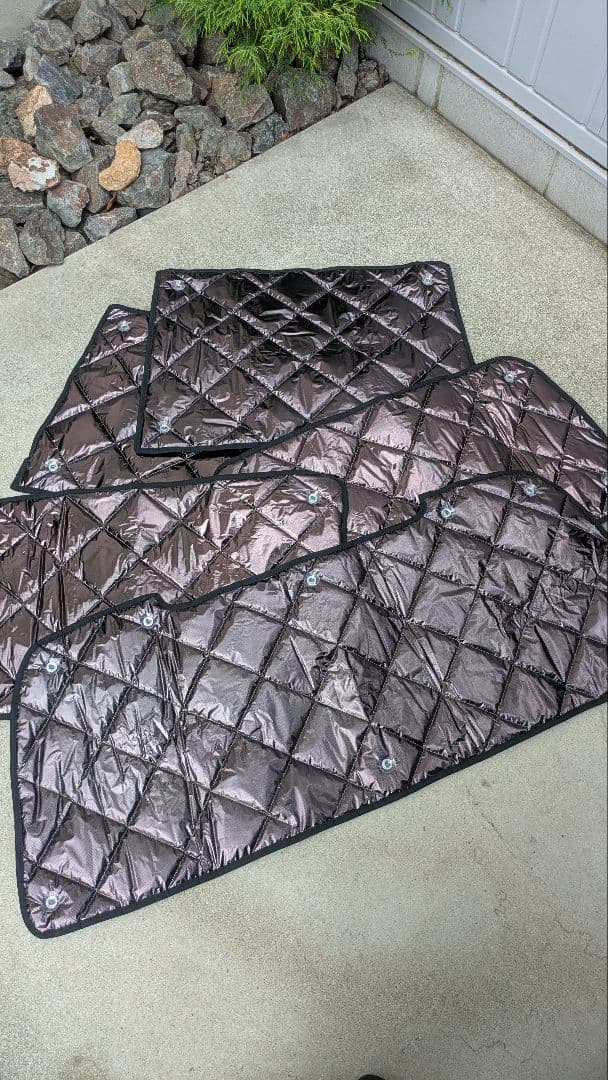 ランドクルーザー 80系 マルチシェード・ブラッキー/グレー リア　5枚セット