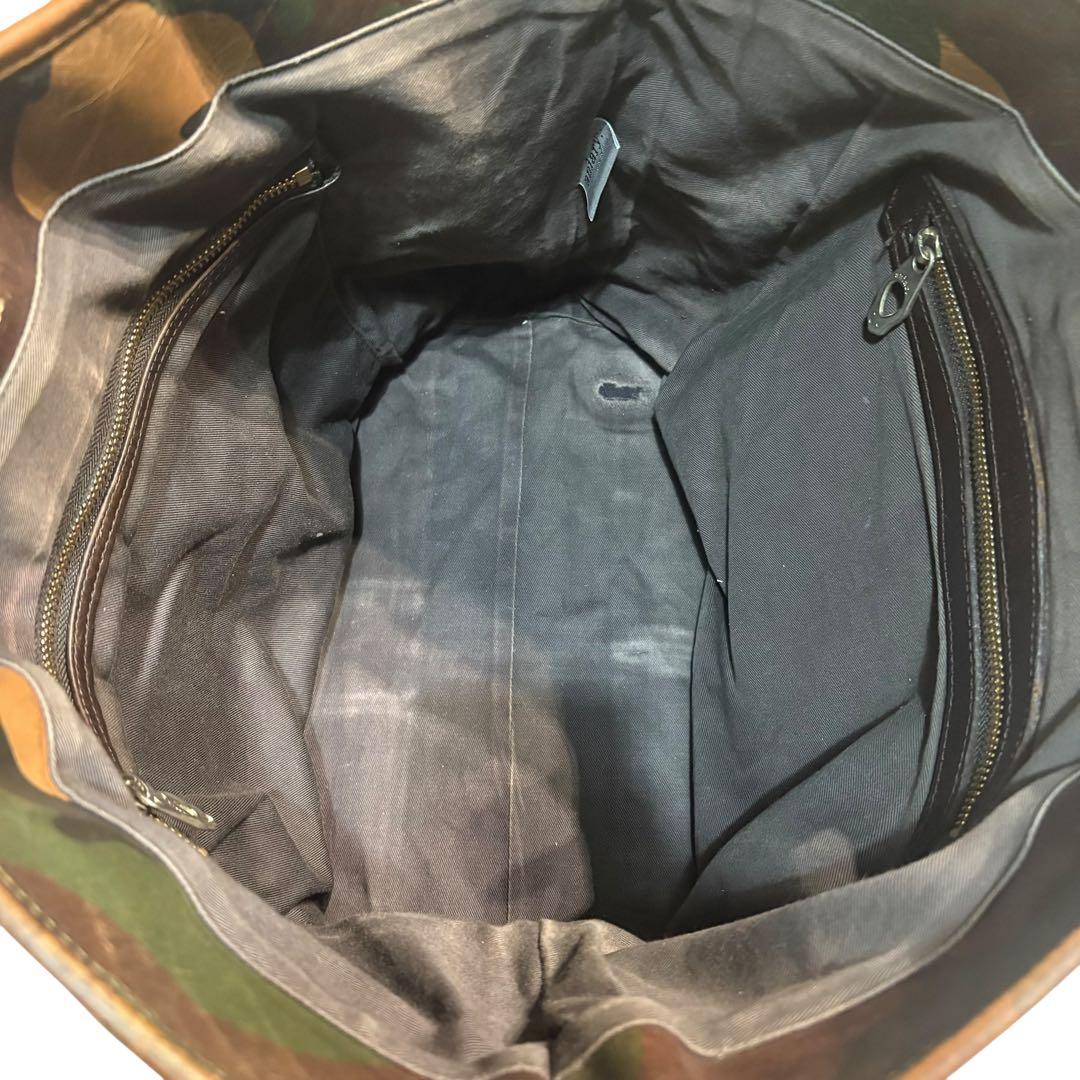 限定100個 アニアリ 迷彩 レザー トートバック ショルダーA4 aniary