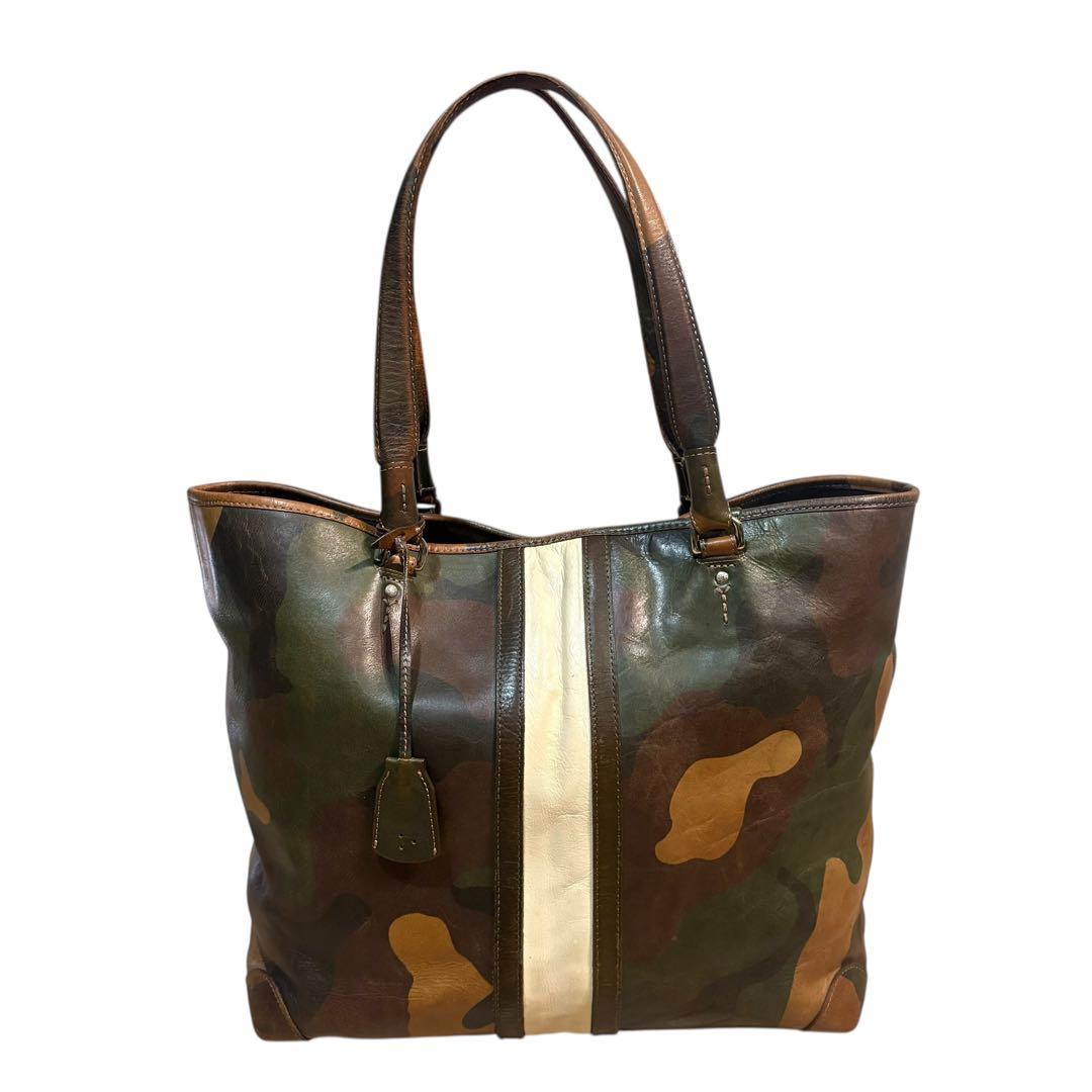 限定100個 アニアリ 迷彩 レザー トートバック ショルダーA4 aniary