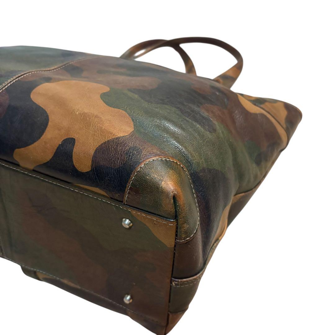 限定100個 アニアリ 迷彩 レザー トートバック ショルダーA4 aniary