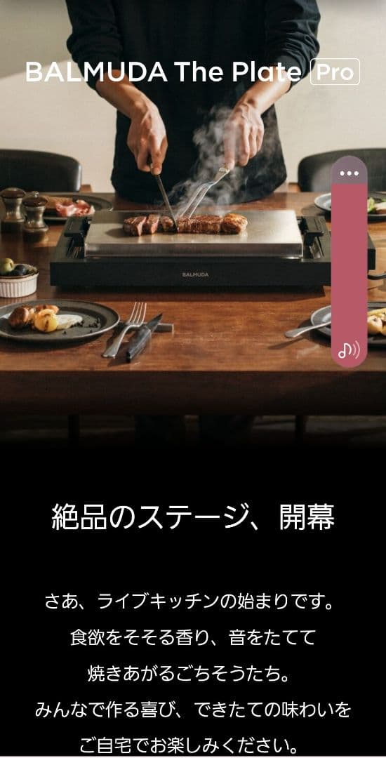 【新品未使用品】BALMUDA The Plate Pro 　　 ホットプレート