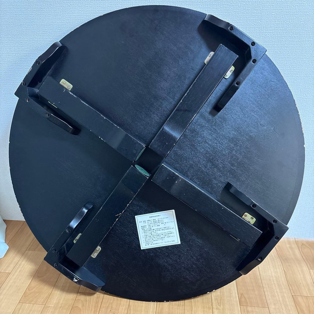 レトロ　ちゃぶ台　丸ちゃぶ台　折りたたみ　テーブル　座卓