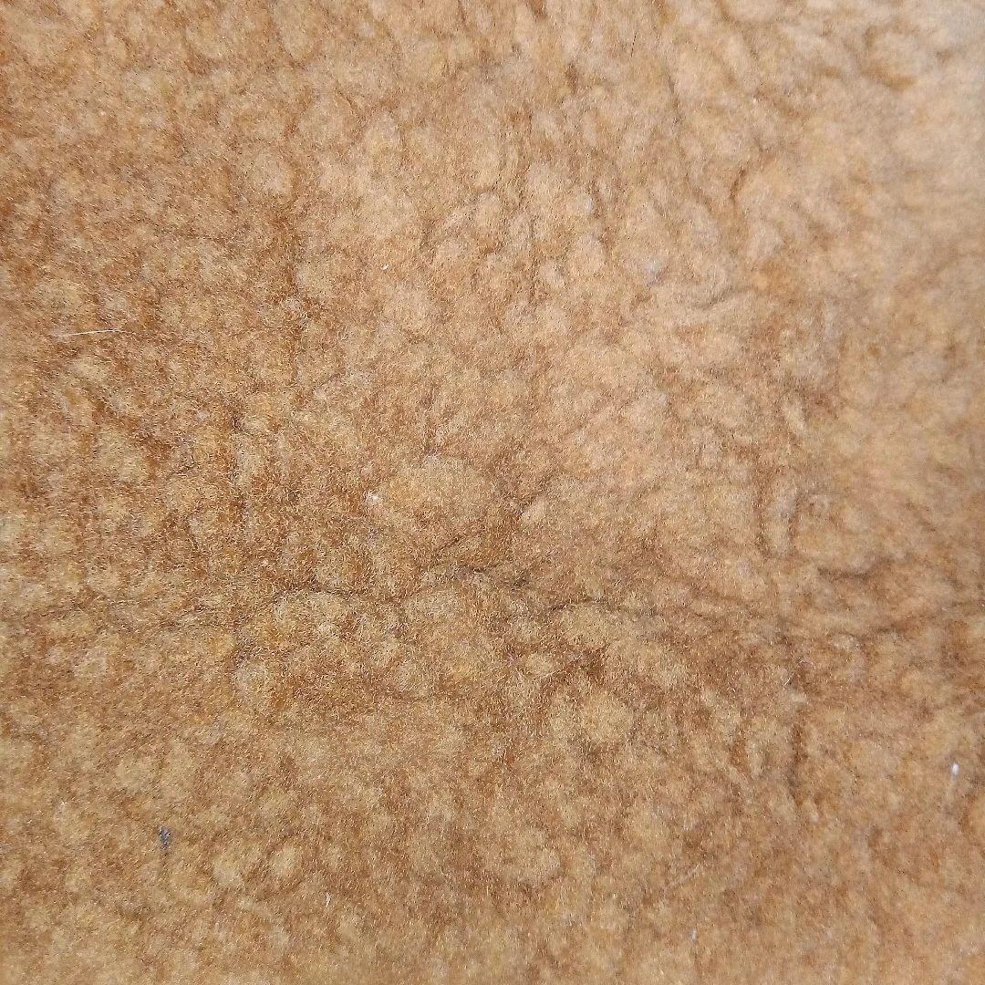 美品ブラウン 毛皮ラグ 無地