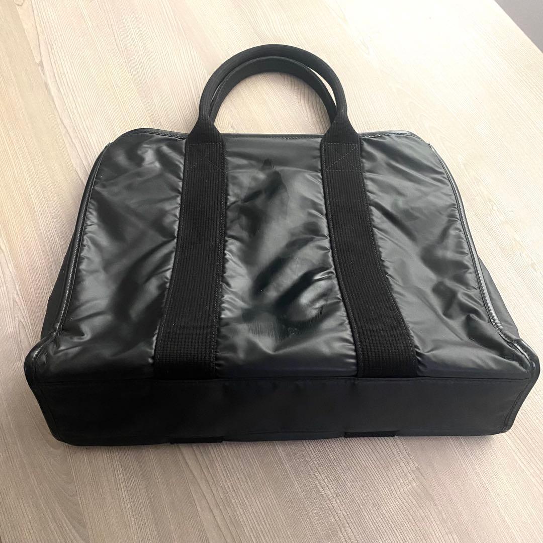 人気⭐️ほぼ未使用⭐️ハンティングワールド トートバッグ バチュークロス 黒 A4可