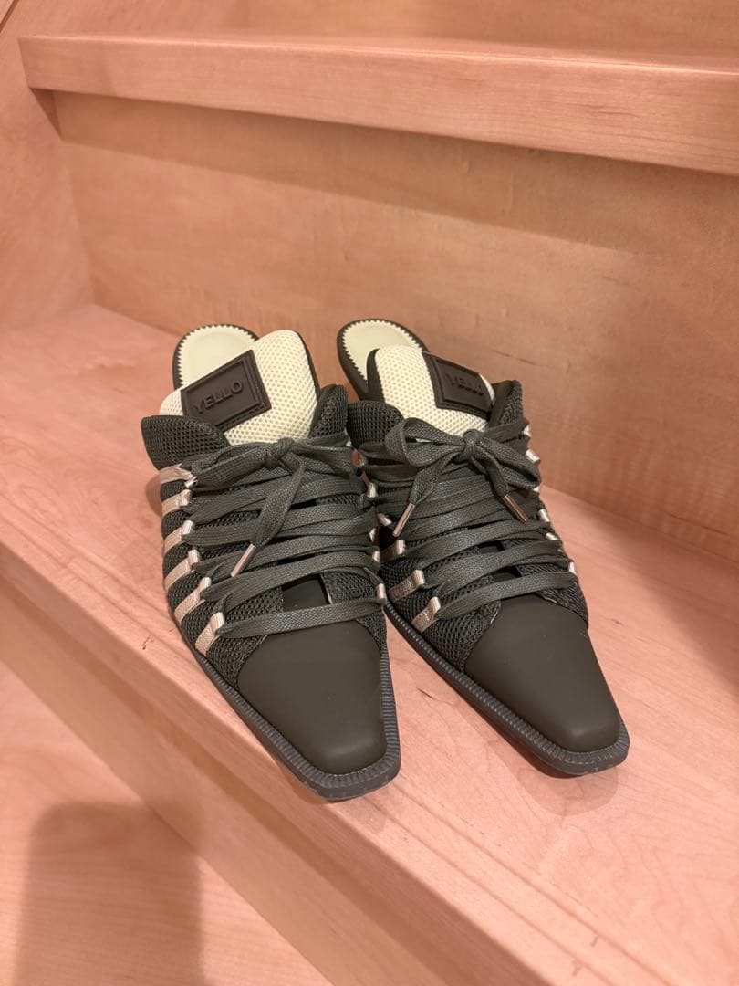 YELLO GRASS SNEAKER MULES Lサイズ