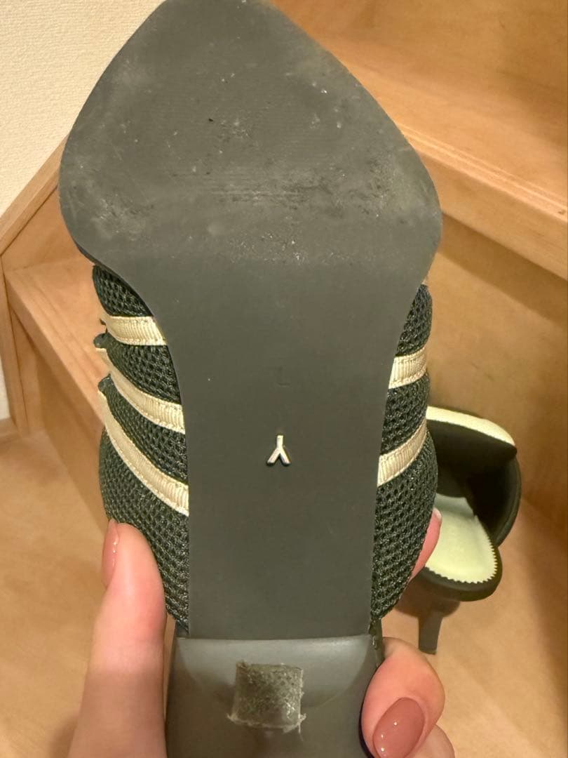 YELLO GRASS SNEAKER MULES Lサイズ