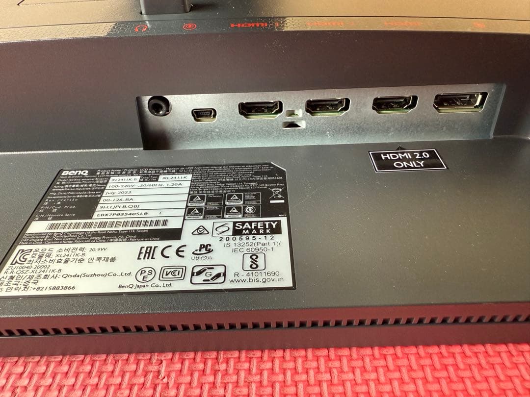 BenQ XL2411K ゲーミングモニター 144hz