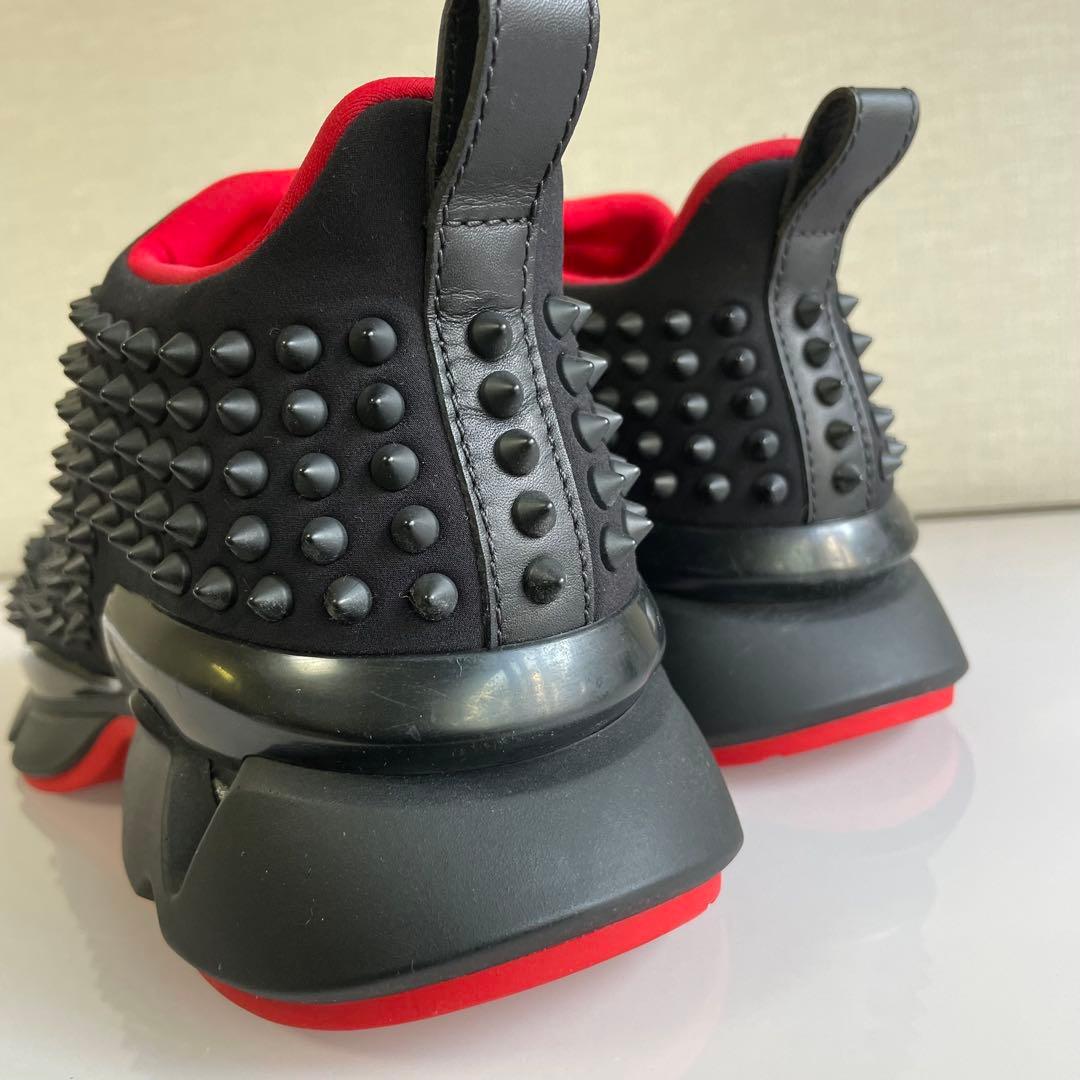 新品級 ルブタン スパイクソック スリッポンスニーカー 40.5 25.5cm