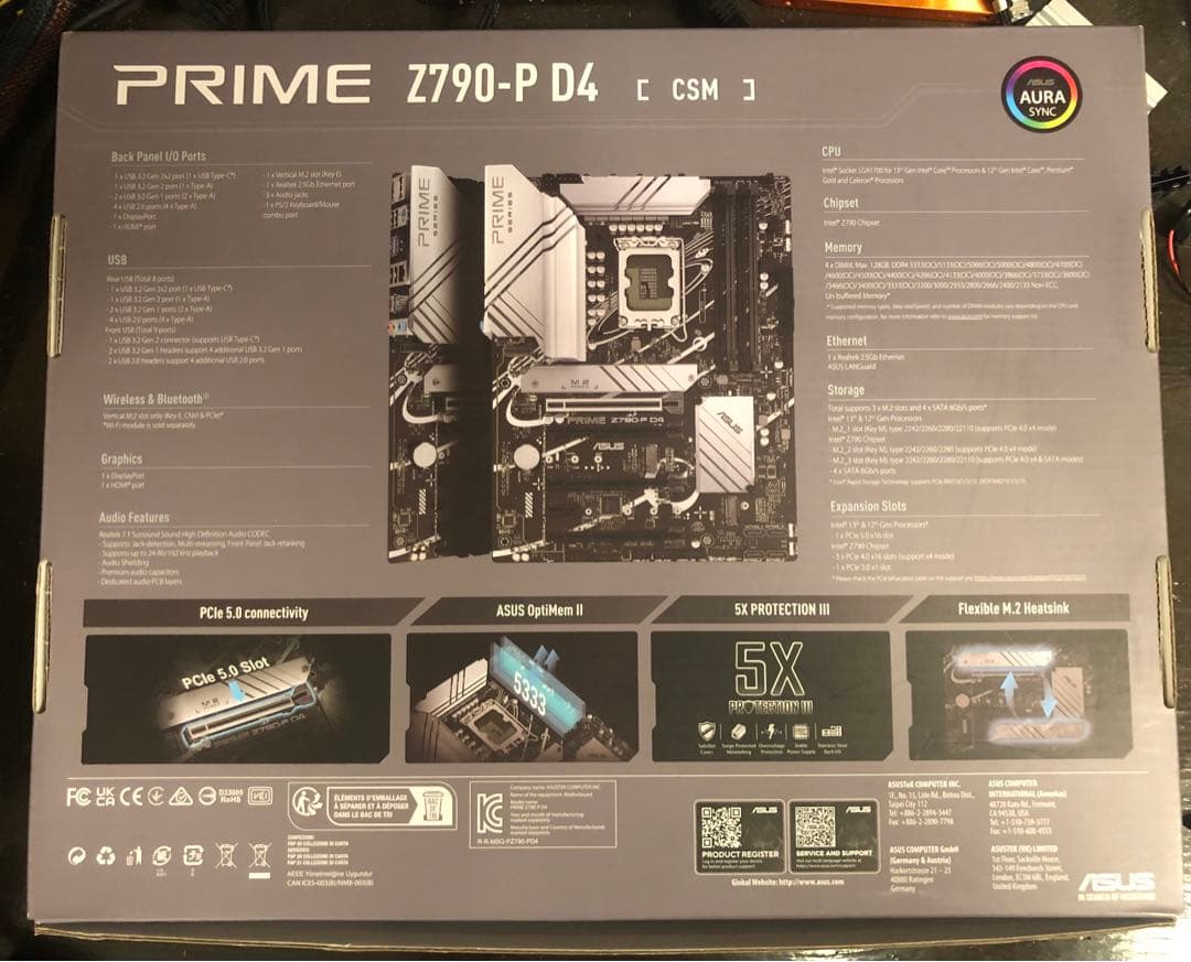 ASUS PRIME Z790-P D4【訳あり/保証あり】