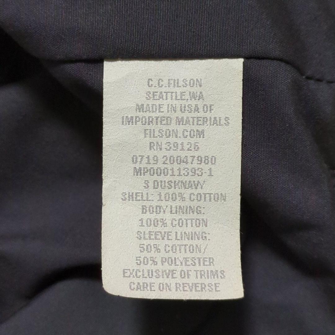 FILSON♦USA製 スイングトップ ワークジャケット ジップアップ 濃紺 S