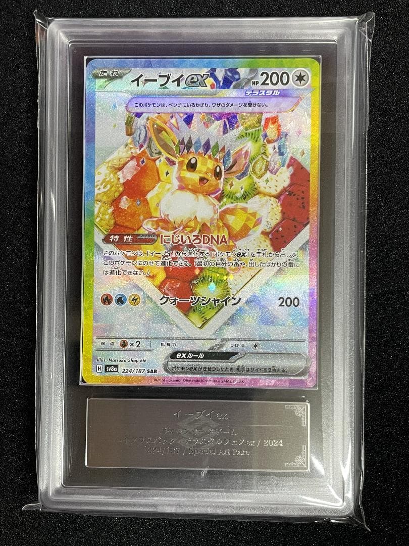 【ARS10+】イーブイex SAR 完美品 鑑定書付き テラスタルフェスex