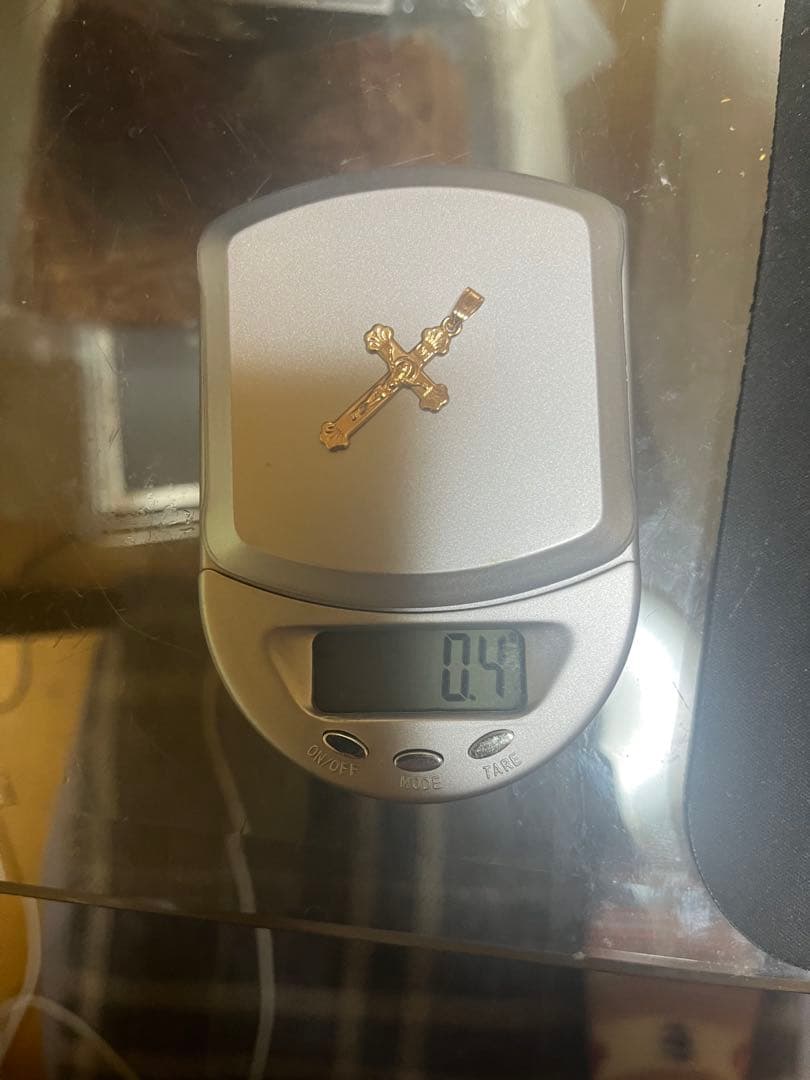 k18 ネックレストップ　クロスペンダント　十字架