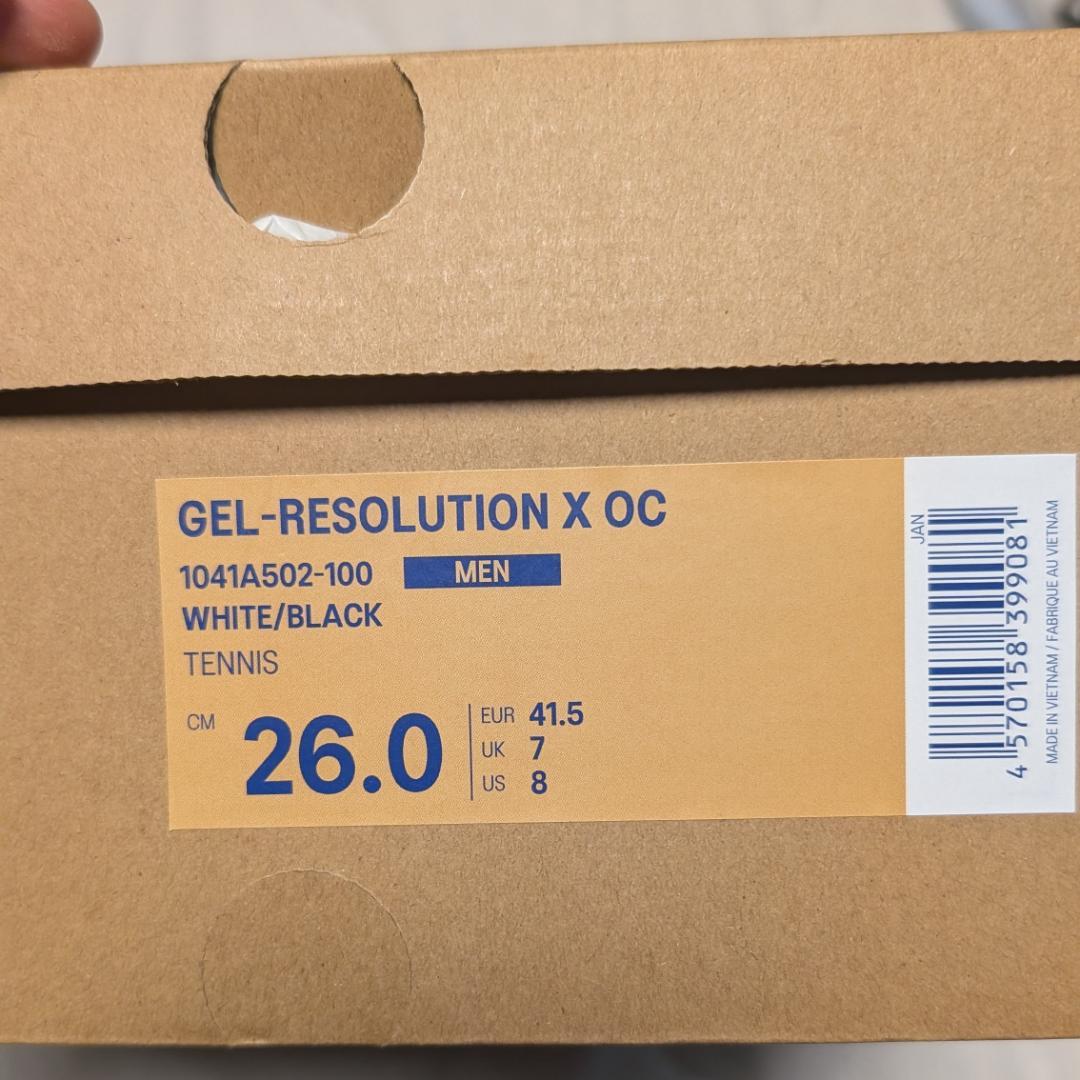 【５回使用】アシックス ゲルレゾリューション Ⅹ OC 26.0cm