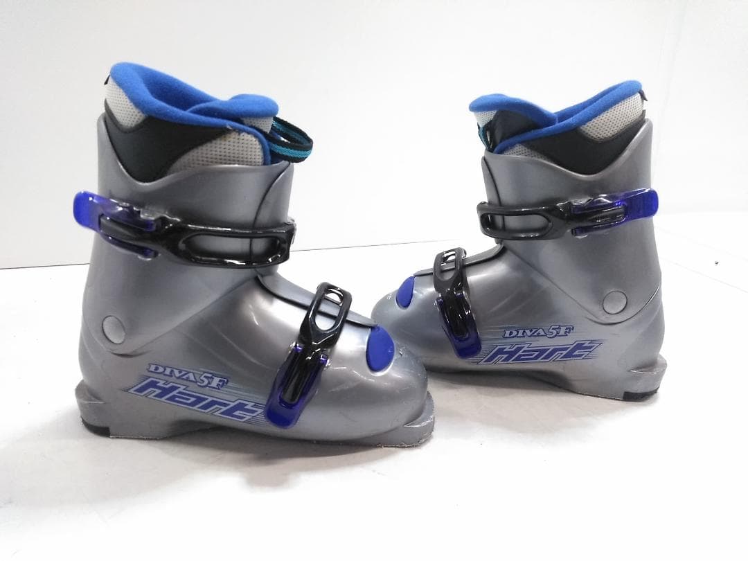 ジュニアスキー4点セット スワロー128cm ブーツ ハートDIVA 22cm◇